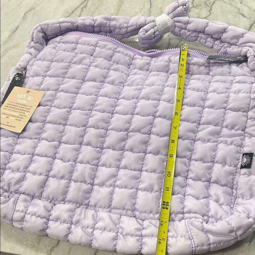 Jadelynn Brooke Lavender Quilted Tote Bag - Picture 6 of 6